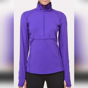 Lululemon Pace Purple 1/2-Zip Jacket Pull Over Size 12
